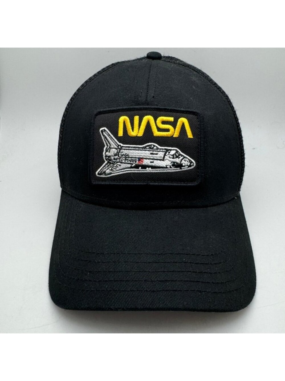 American Needle NASA Space Shuttle Trucker Hat Cap Black Adjustable Men's